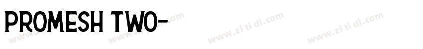 PROMESH Two字体转换